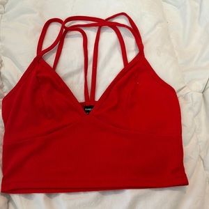 Red tank top